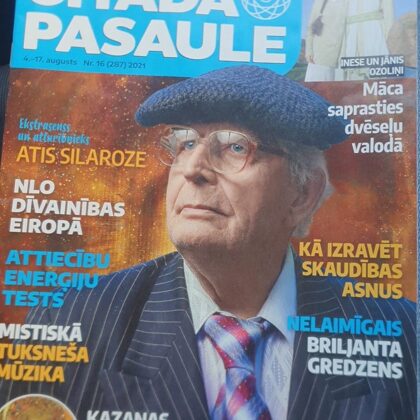 Jāņa un Inese Ozoliņu intervija žurnālā "Citādā Pasaule" - 4.08.2021